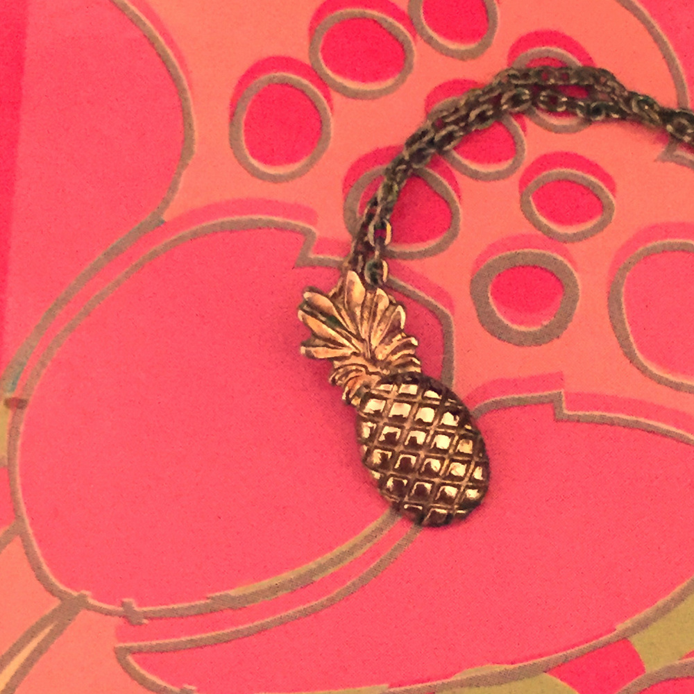 Gold Pineaple Necklace 